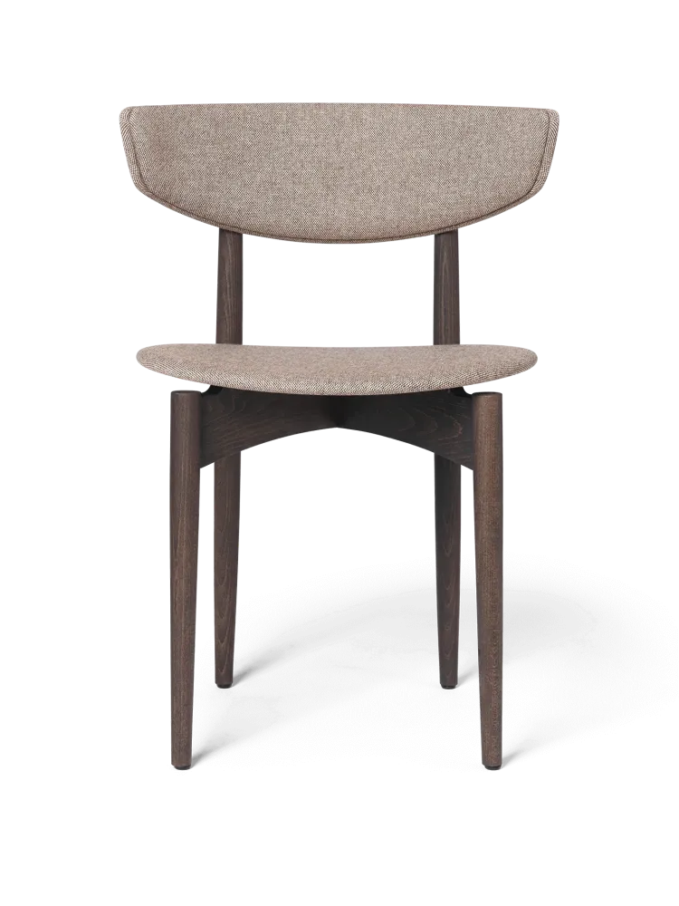 Counter Height Herman Dining Chair - Upholstered - Main Line Flax - Charcoal Stained Beech/Coffee