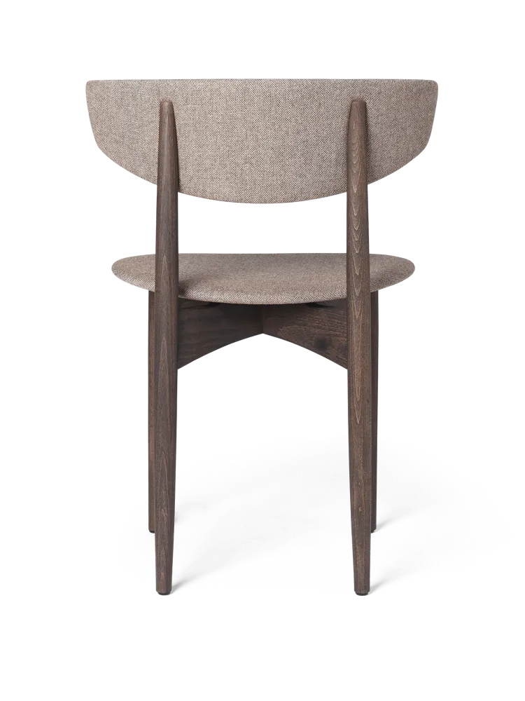 Counter Height Herman Dining Chair - Upholstered - Main Line Flax - Charcoal Stained Beech/Coffee