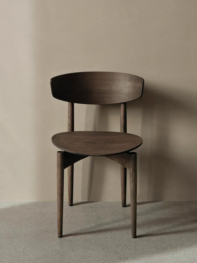 Herman Dining Chair - Wood - Charcoal Stained Beech | Rust-Resistant Finish