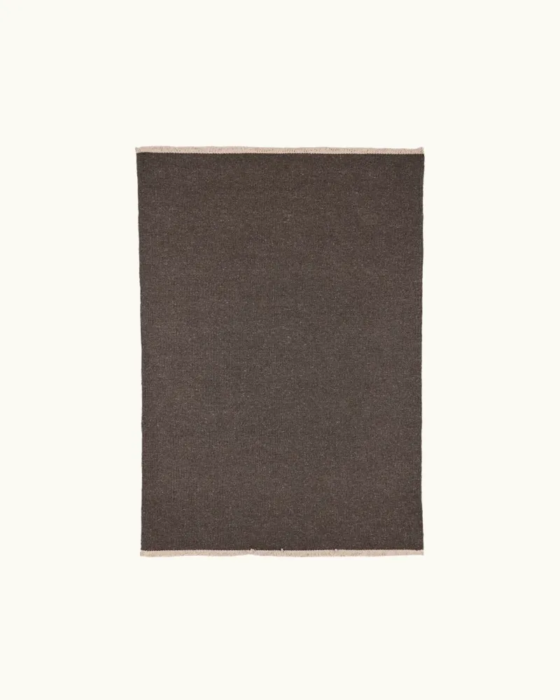 Gulvtæppe i Uld Mørkebrun 140x200cm