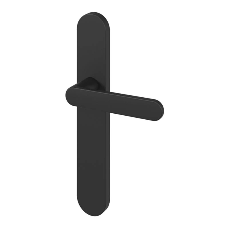 GoodHome Minimal dørhåndtag med midnight mat skilt