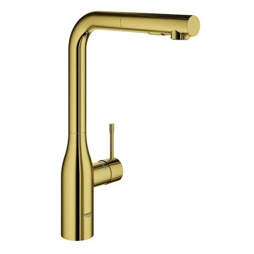 Grohe Essence New køkkenarmatur m/udtræk - poleret trendy sunrise