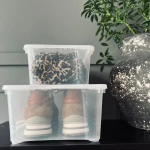 Transparent kasse med låg - Beskeden | BPA-Free & Dishwasher Safe