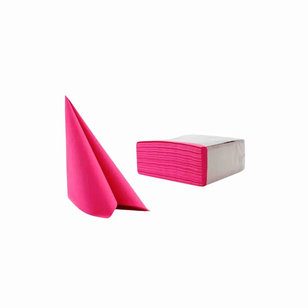 Servietter Airlaid 40x40 cm. Fuchsia, 50 stk.