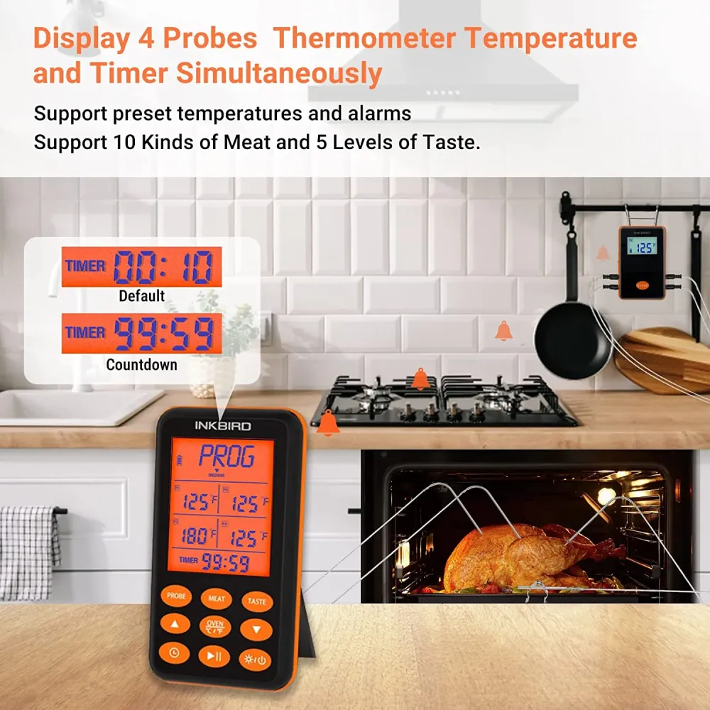 Remote BBQ Thermometer IRF-4S INKBIRD