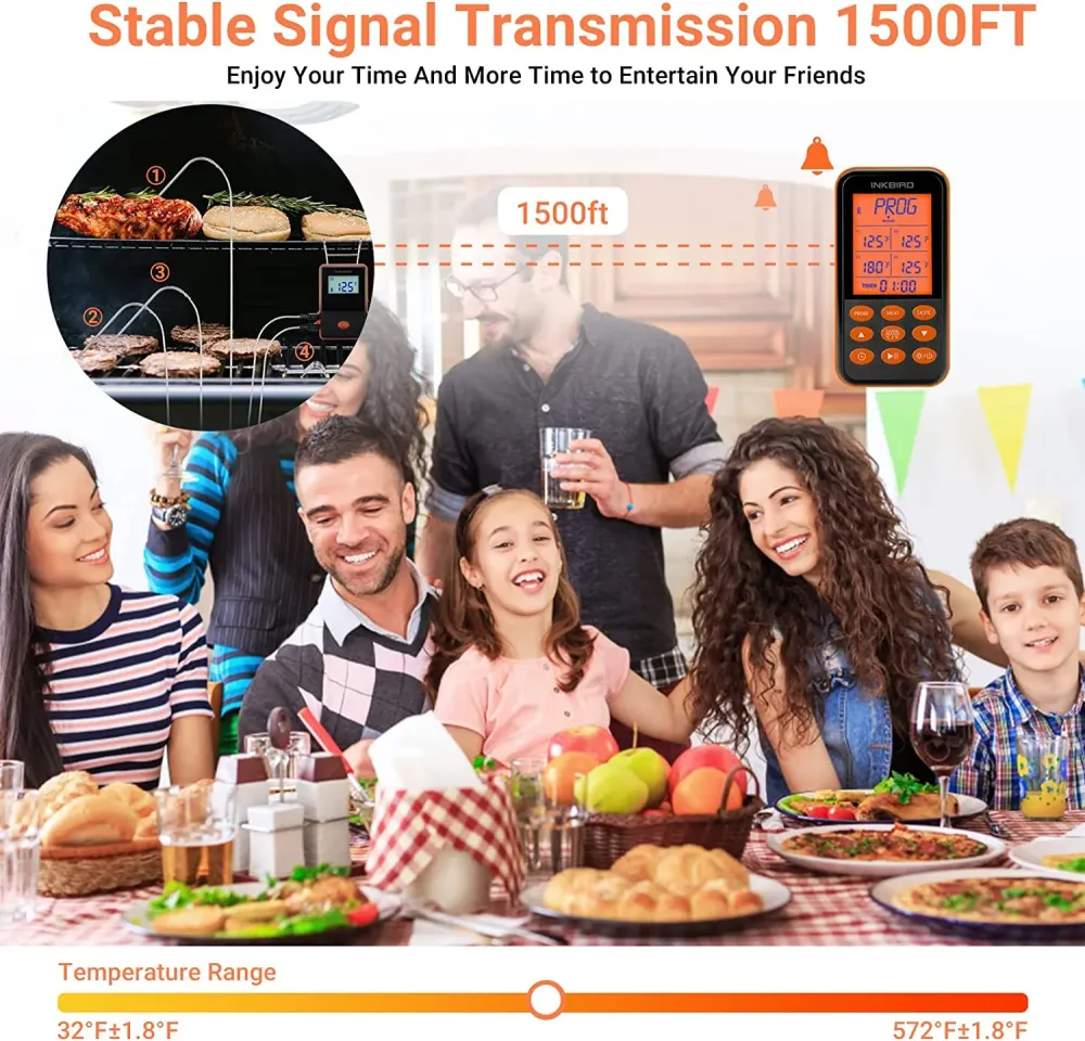Remote BBQ Thermometer IRF-4S INKBIRD