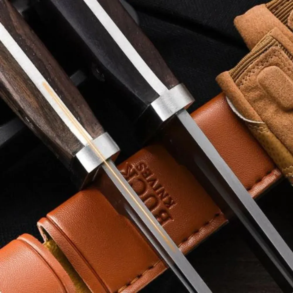 Ergonomic Grip MultiKnife - Hjem og Udendørs Multipurpose Kniv med Skede
