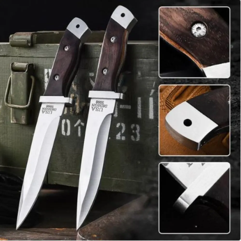 Ergonomic Grip MultiKnife - Hjem og Udendørs Multipurpose Kniv med Skede