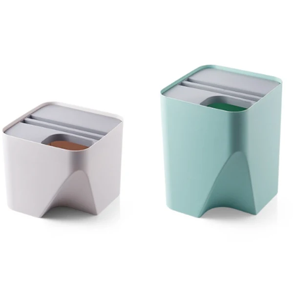 Stacked Kitchen Recycling Trash Bin BPA-Free L