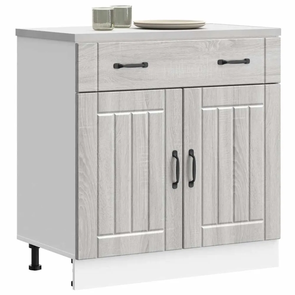 Køkkenunderskab Lucca Samlet Træ Grå Sonoma