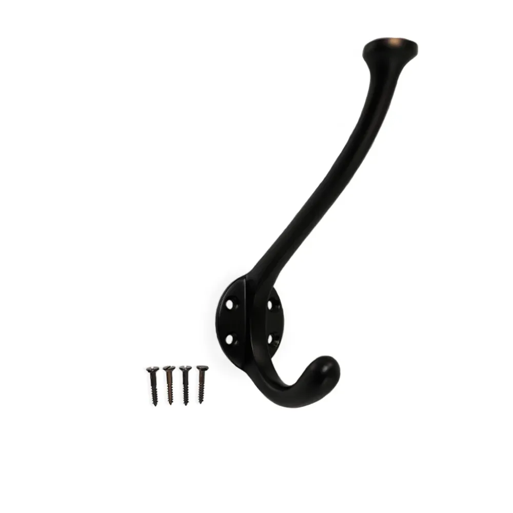 Lund • Hattekrog enkel, sort 120 mm