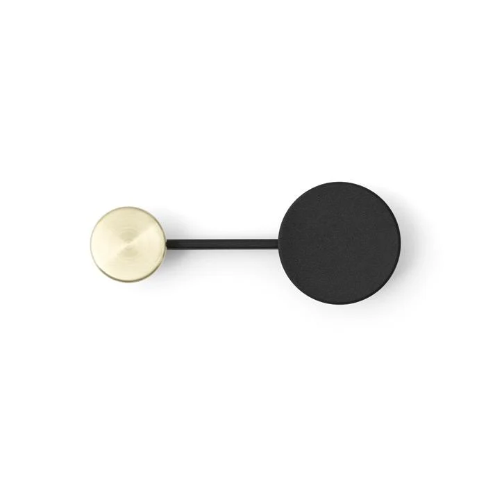 Menu - Afterroom Coat Hanger - Knage - Sort/Messing