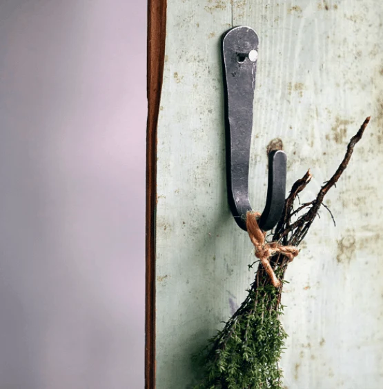 Stor Rustik knag - Sort jern - industrielt design