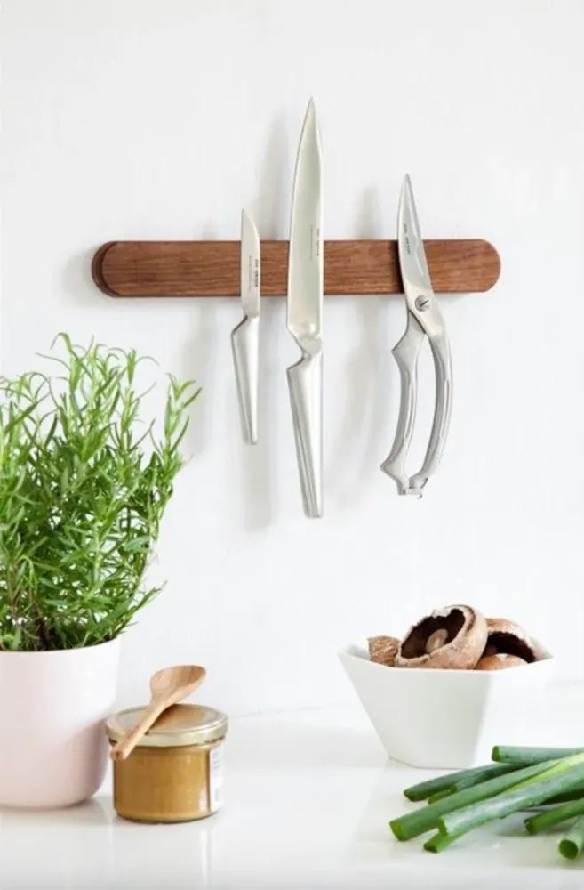 Magnetisk knivholder - Valnødetræ