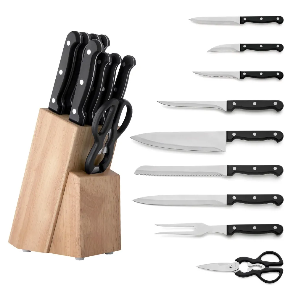 Richardson Sheffield - Knivblok Timeless - med 9 knive og køkkensakse