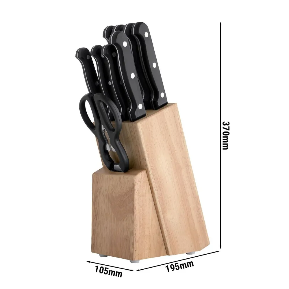 Richardson Sheffield - Knivblok Timeless - med 9 knive og køkkensakse