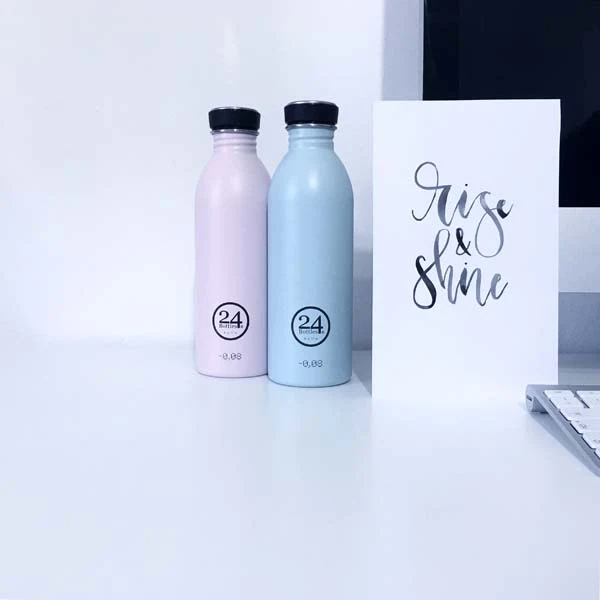 24bottles, Urban vandflaske, lyserød - 500ml.