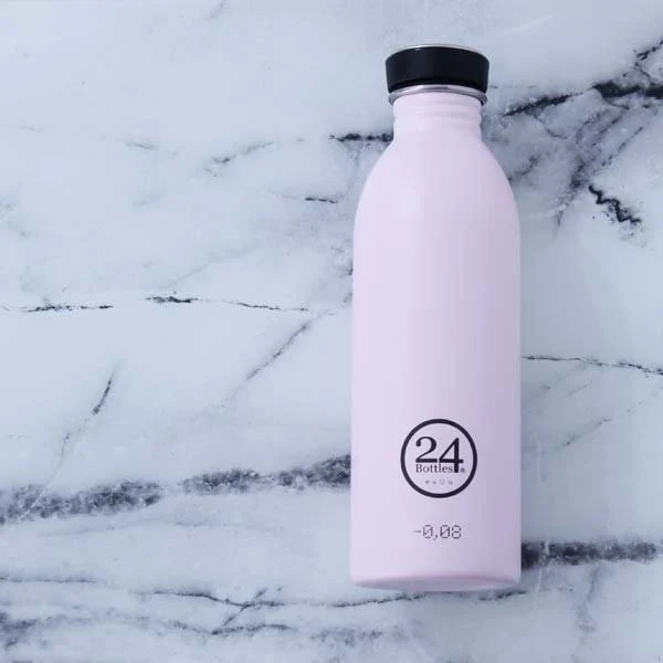 24bottles, Urban vandflaske, lyserød - 500ml.