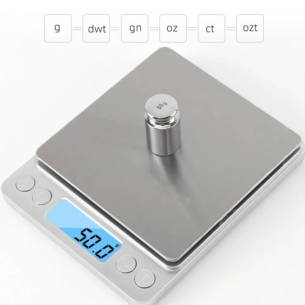 3000g 0.1g LCD Digital præcisionsfødevarevægt 3Kg