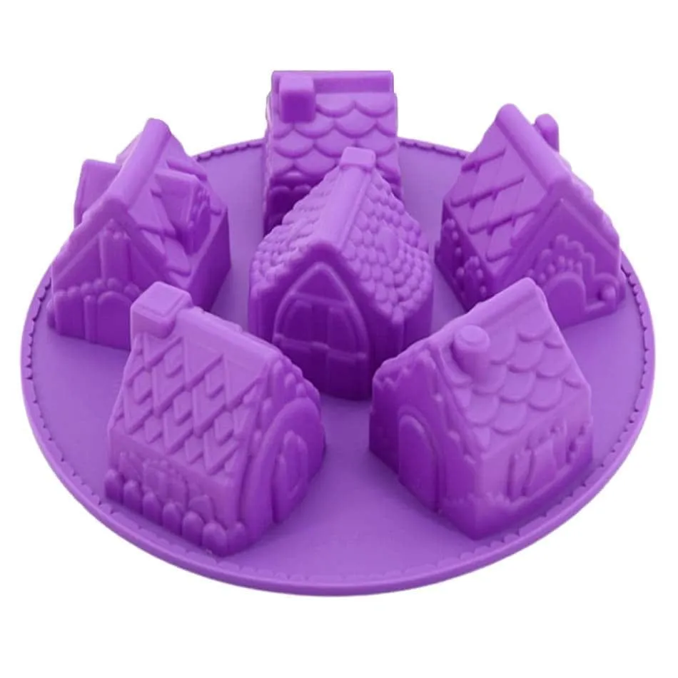 3D-julehytteform i silikone