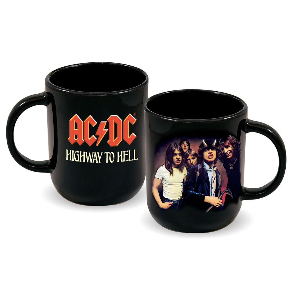 AC/DC Highway to Hell Cappuccino Keramisk krus (sort)