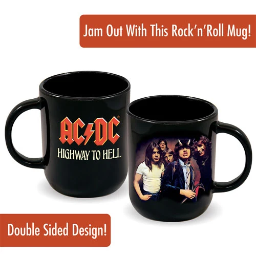 AC/DC Highway to Hell Cappuccino Keramisk krus (sort)
