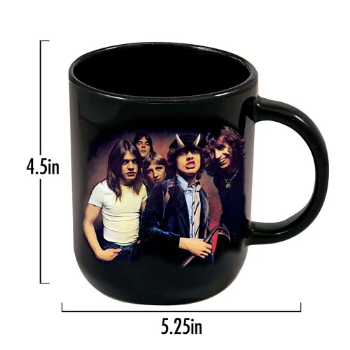 AC/DC Highway to Hell Cappuccino Keramisk krus (sort)