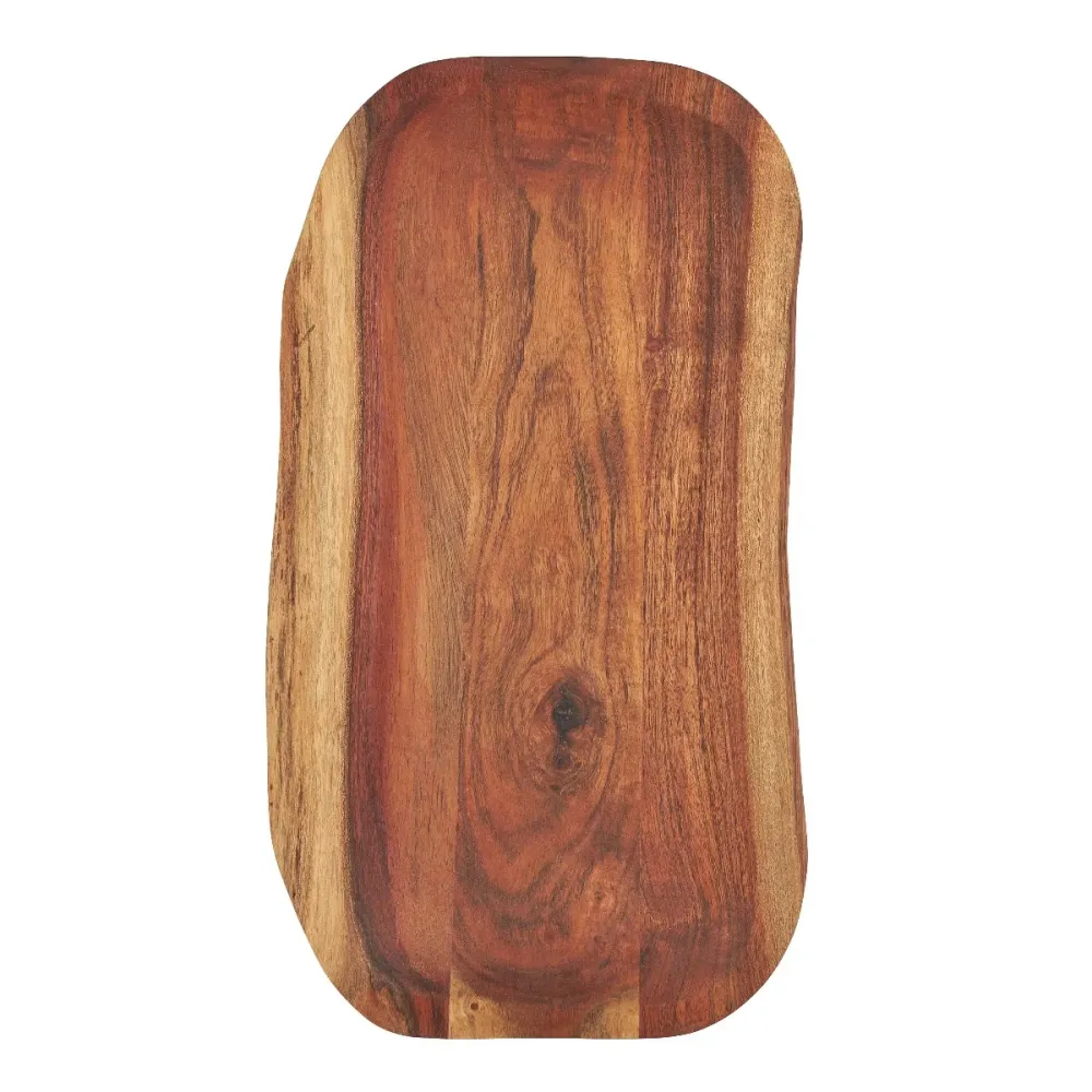 Aflangt fad, olieret acacia - 19x40 cm.