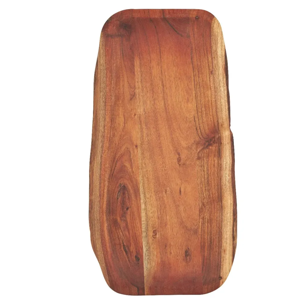 Aflangt fad, olieret acacia - 23x51 cm.