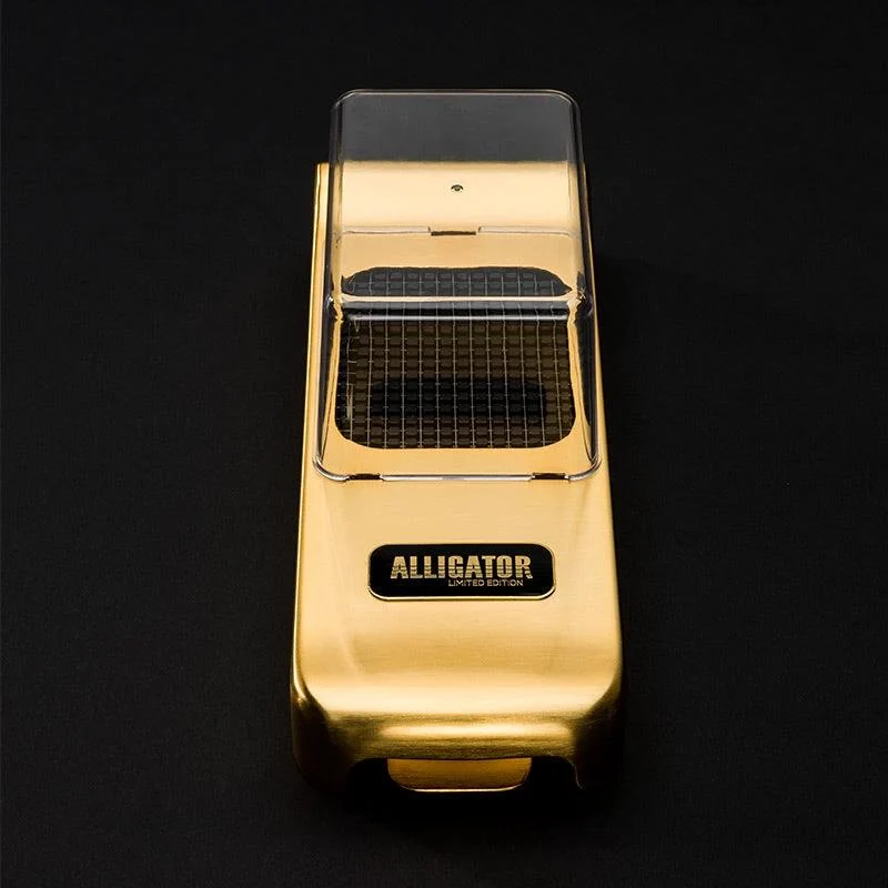 Alligator Chopper 24K Guld 30-års jubilæumsudgave Kun til fremvisning Ikke til daglig brug 3x3 6x6 12x12 mm pakke overrask...