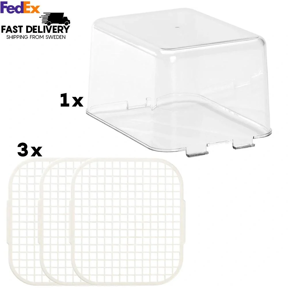 Alligator Chopper Original plastversion opsamler og tre rengøringsgitre seks gange seks millimeter net BPA-fri Tritan Alli...