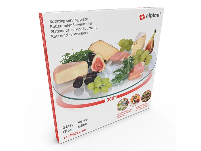 Alpina - Glastallerken roterende Ø32,2 cm