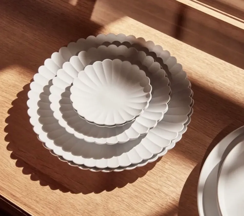 Arita - TY Palace Plate 110 unglazed grey