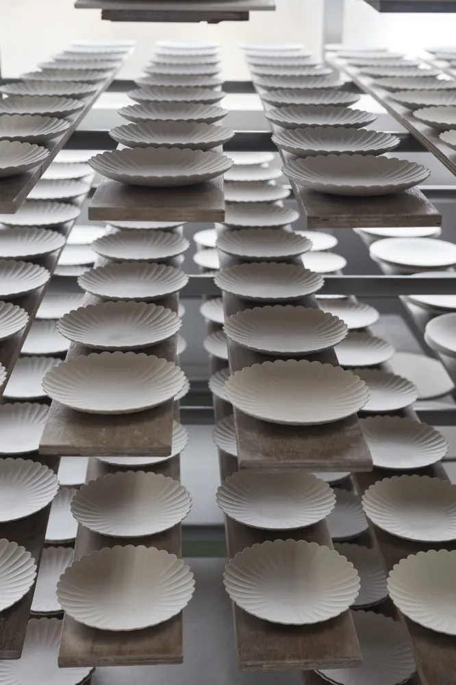 Arita - TY Palace Plate 110 unglazed grey