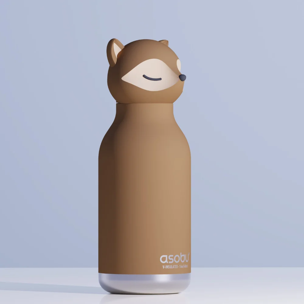 Asobu Termoflaske med sugerør Bestie - Ræv 460 ml