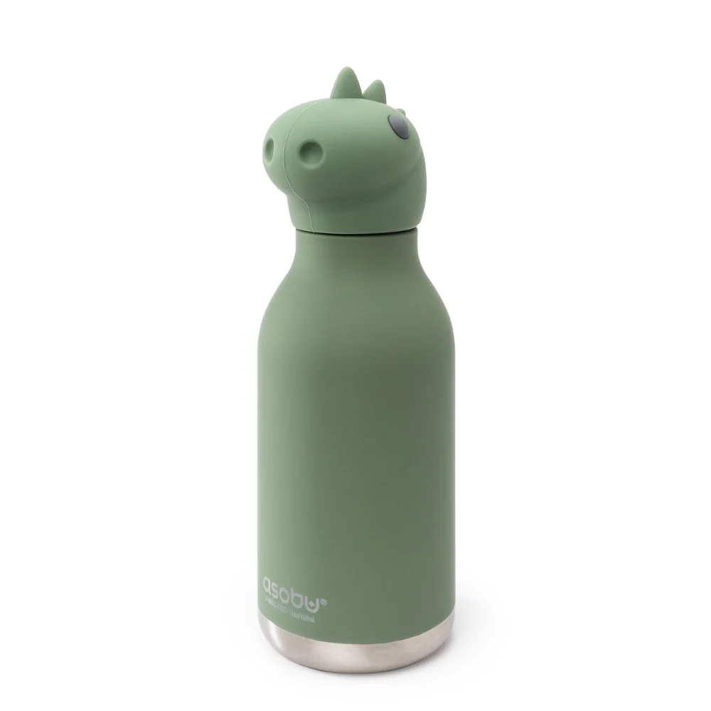 Asobu Termoflaske med sugerør Bestie - Dinosaur 460 ml
