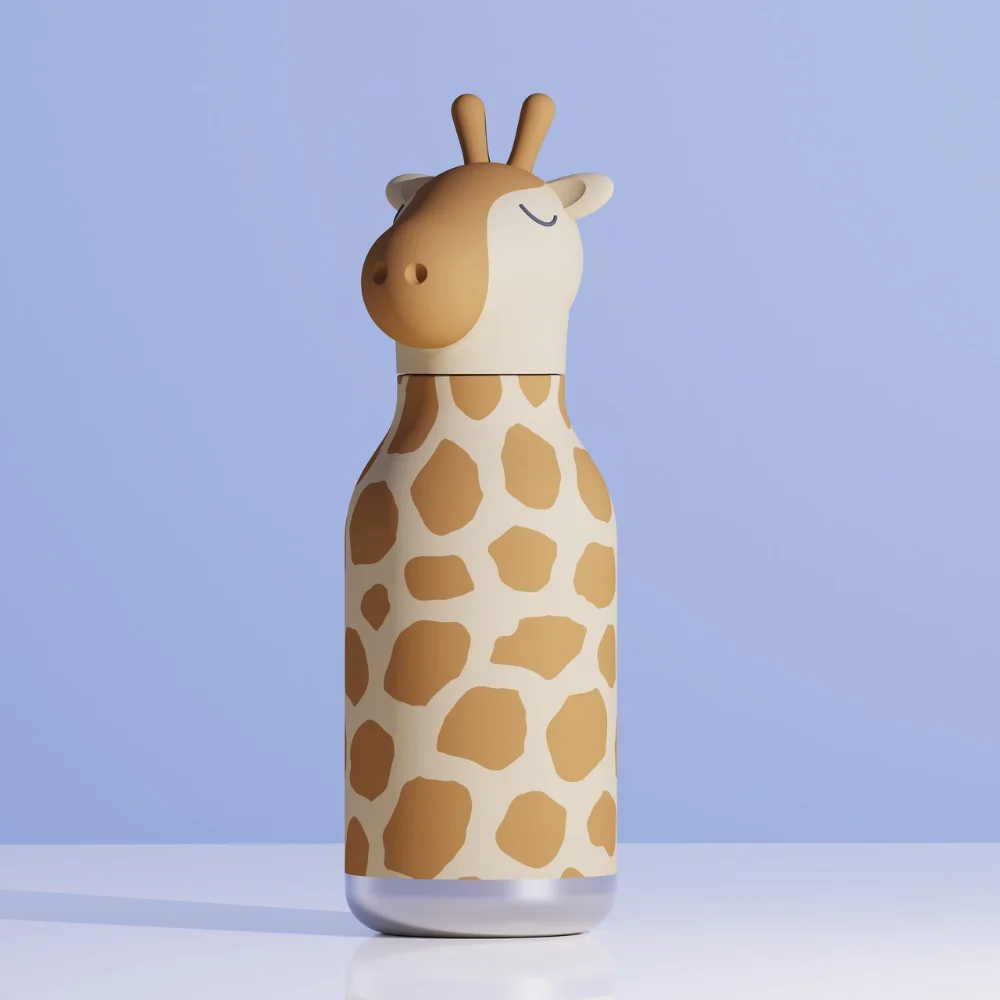 Asobu Termoflaske med sugerør Bestie - Giraf 460 ml