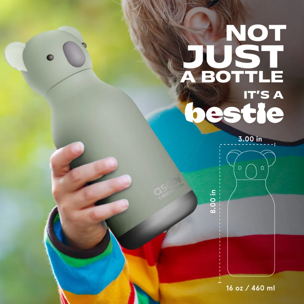 Asobu Termoflaske med sugerør Bestie - Koala 460 ml