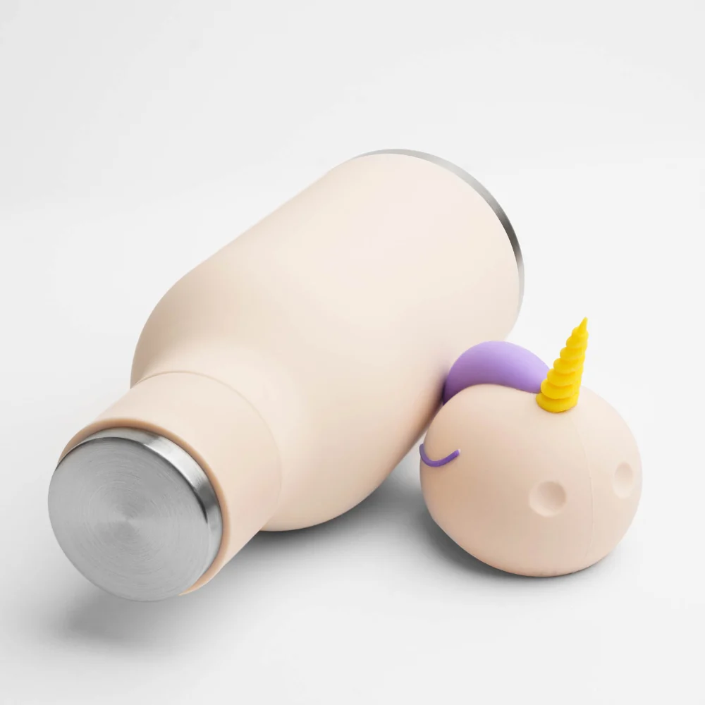 Asobu Termoflaske med sugerør Bestie - Unicorn 460 ml