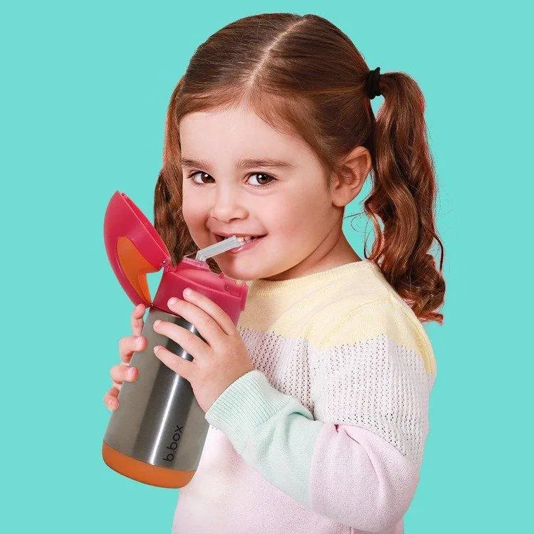 B.box termoflaske til børn Strawberry Shake 350 ml