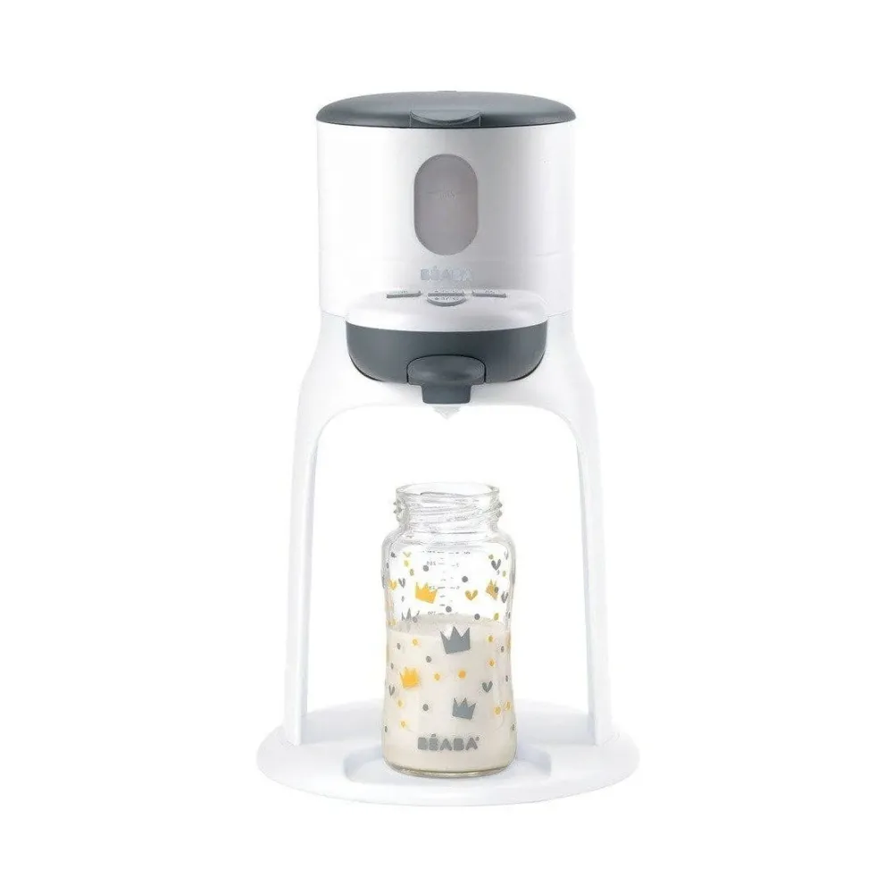 Beaba 2-i-1 mælkedispenser Bib'expresso® Hvid/grå + GRATIS