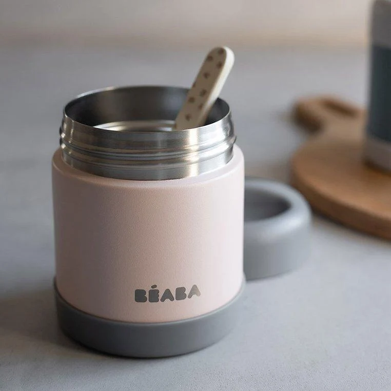 Beaba Baby termokande 300 ml mørk tåge