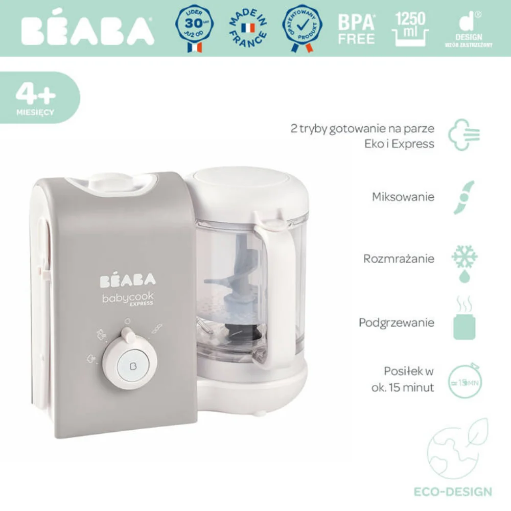 Beaba Babycook® Express multifunktionelt apparat Velvet Grey
