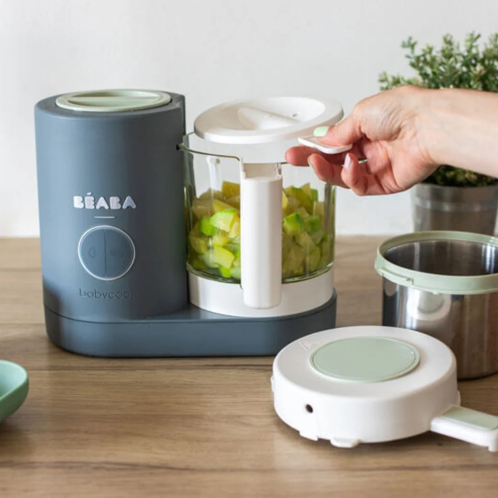 Beaba Babycook® Neo 4-i-1 blenderen og kogeren Mineral Grey + GRATIS