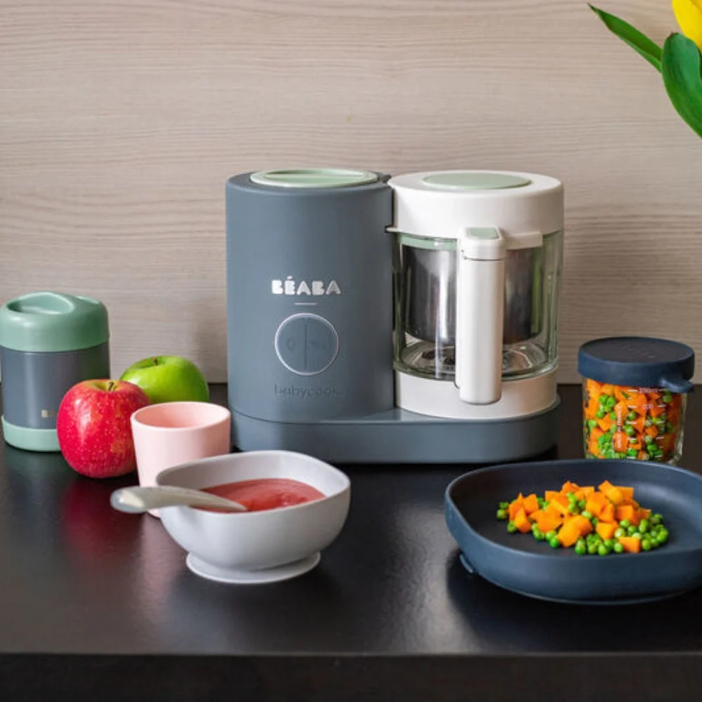Beaba Babycook® Neo 4-i-1 blenderen og kogeren Mineral Grey + GRATIS