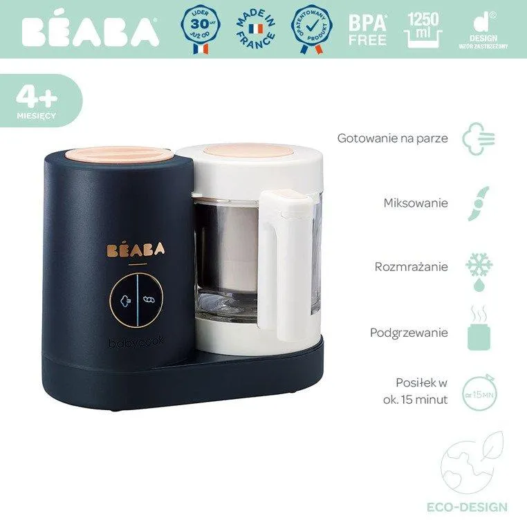 Beaba Babycook® Neo 4-i-1 blenderen og madlavningsapparat Natblå