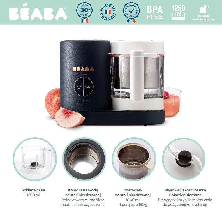 Beaba Babycook® Neo 4-i-1 blenderen og madlavningsapparat Natblå