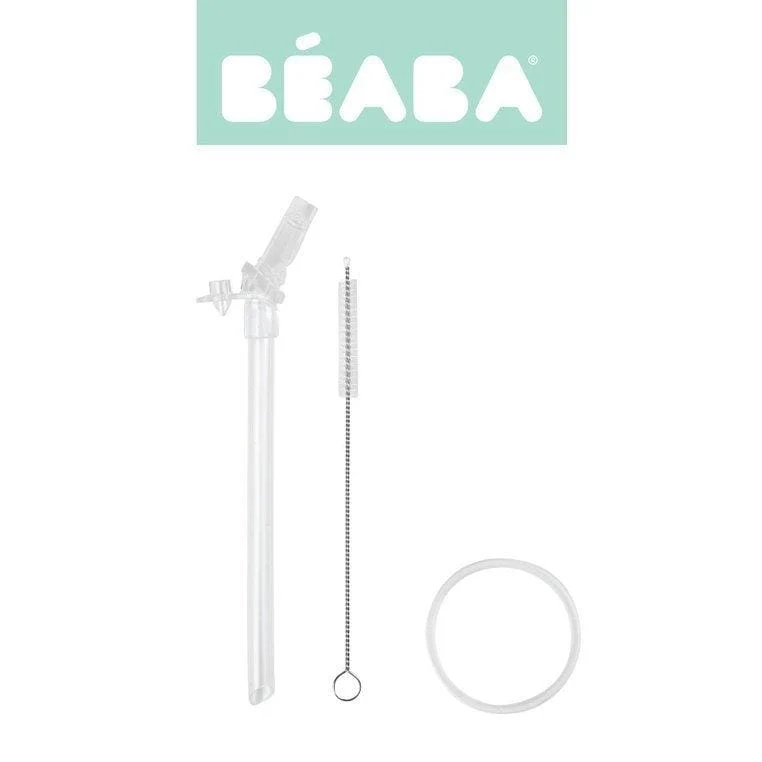 Beaba Flasketilbehørssæt - 250 ml stål og 300 ml tritan kopper uden låg