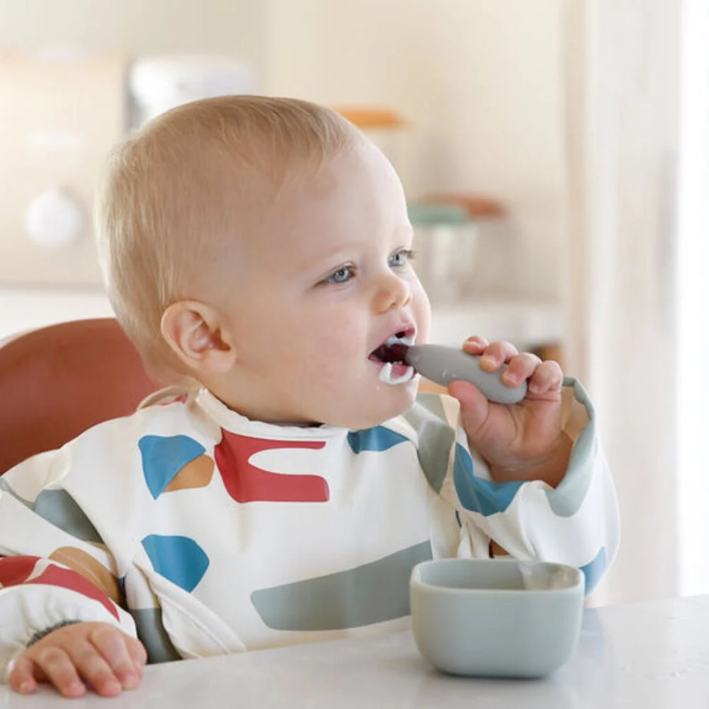 Beaba Rustfrit stål babybestik Velvet grå
