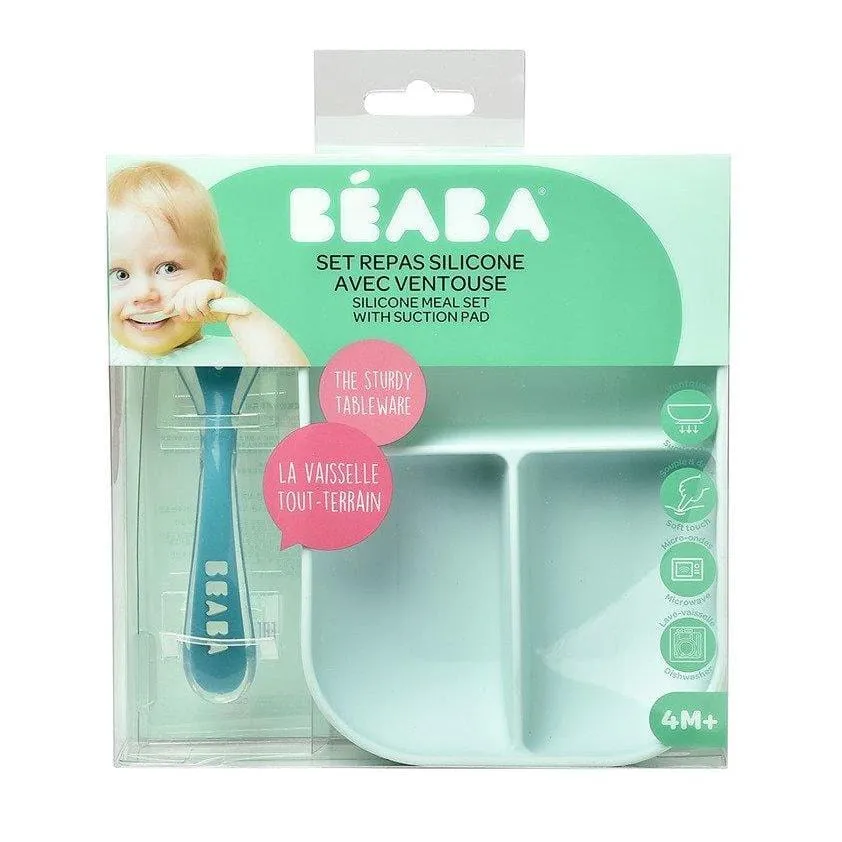 Beaba Silikone Baby Middagssæt Blå
